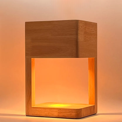 WOODEN BLOCK CANDLE WARMER