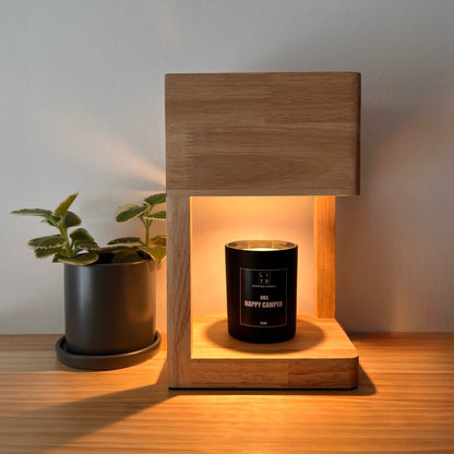 WOODEN BLOCK CANDLE WARMER